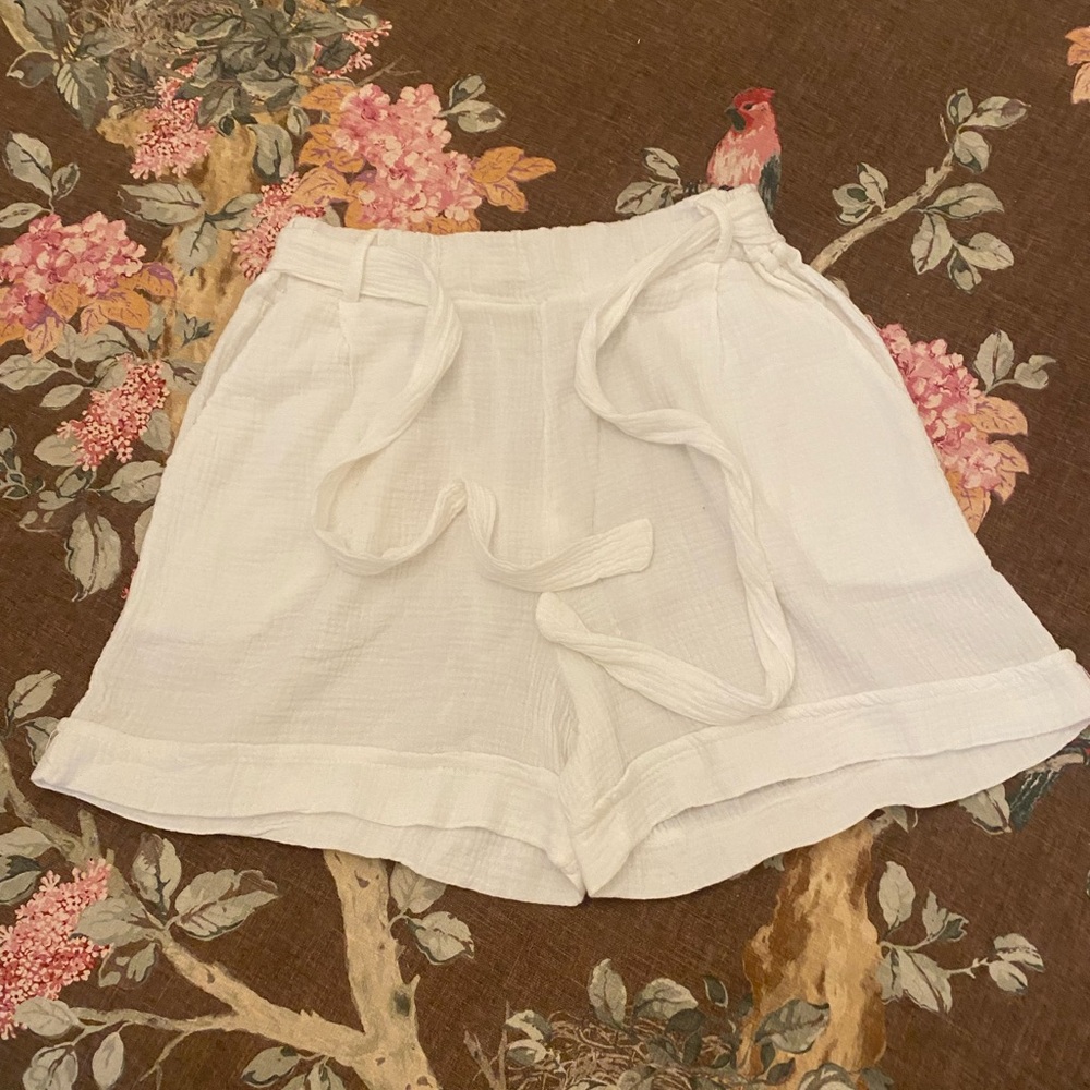 Women's White Gauze Shorts St Barth’s